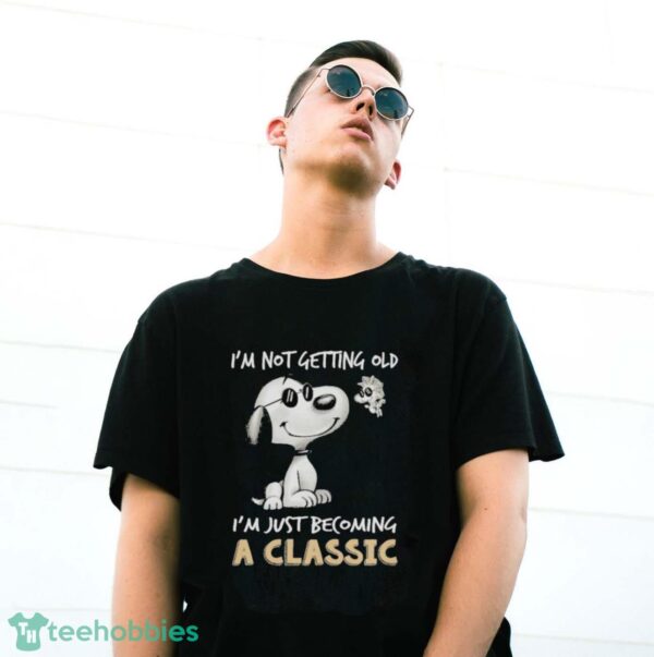 Snoopy And Woodstock I’m Not Getting Old I’m Just Becoming A Classic Shirt - G500 Gildan T-Shirt