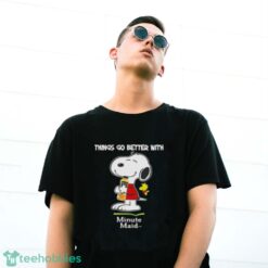 Snoopy And Woodstock Things Go Better With Minute Maid T-Shirt - G500 Gildan T-Shirt