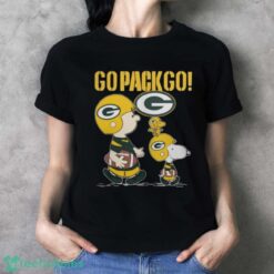 Snoopy Charlie Brown Go Pack Go Green Bay Packers shirt Product Photo 4