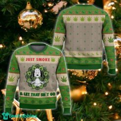 Snoopy Yoga Weed Ugly Sweater Gift Christmas For Men And Women - Snoopy Yoga Weed Ugly Sweater_1