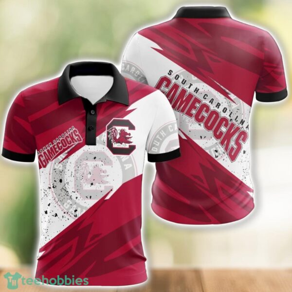 South Carolina Gamecocks All Over Print 3D Polo Shirt Golf Lover Gift Product Photo 1