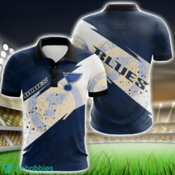 St Louis Blues All Over Print 3D Polo Shirt Golf Lover Gift Product Photo 1