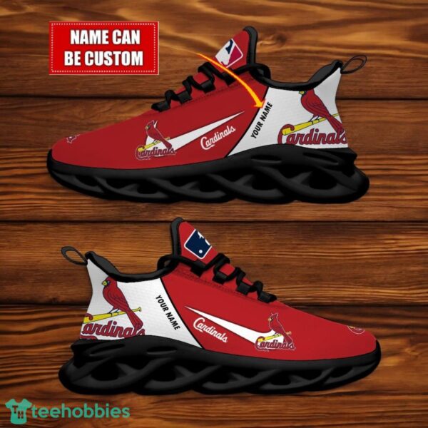 St. Louis Cardinals Team Logo Personalized Name MLB Max Soul Shoes For Men Women Sport Gift Product Photo 2