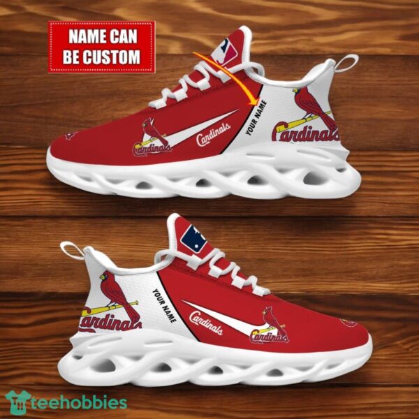 St. Louis Cardinals Team Logo Personalized Name MLB Max Soul Shoes For Men Women Sport Gift Product Photo 1