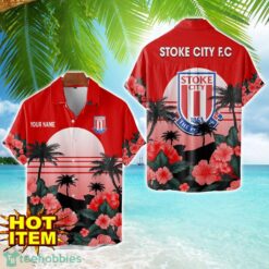Stoke City F.C Floral Flower 3D Hawaiian Shirt And Shorts Custom Name Product Photo 1