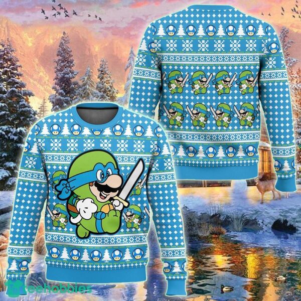 Super Leo Bro Mario Ugly Christmas Sweater 2024 Gift Holidays For Men And Women - Super Leo Bro Mario Ugly Christmas Sweater 2023 Gift Holidays For Men And Women
