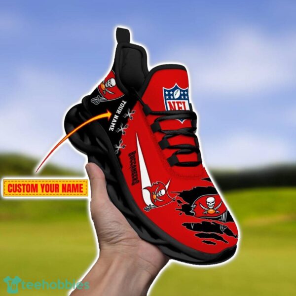 Tampa Bay Buccaneers Personalized Name NFL Limited Max Soul Shoes Product Photo 2