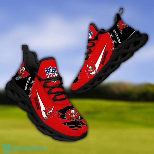 Tampa Bay Buccaneers Personalized Name NFL Limited Max Soul Shoes Product Photo 4