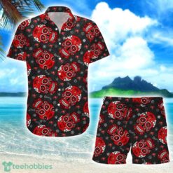 Tampa Bay Buccaneers Skull Combo Hawaiian Shirt And Shorts Product Photo 1