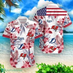 Tampa Bay Buccaneers Tampa Bay Lightning Tampa Bay Rays Combo Hawaiian Shirt And Shorts Product Photo 2