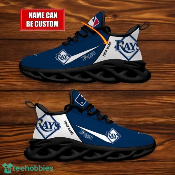 Tampa Bay Rays Team Logo Personalized Name MLB Max Soul Shoes For Men Women Sport Gift Product Photo 2