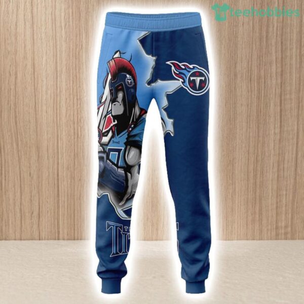 Tennessee Titans Hoodie 3D Style Mascot Hoodie 3D All Over Print Set Hoodie And Long Pant Product Photo 2