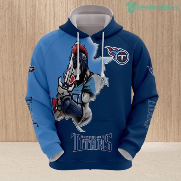 Tennessee Titans Hoodie 3D Style Mascot Hoodie 3D All Over Print Set Hoodie And Long Pant Product Photo 1