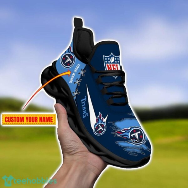 Tennessee Titans Personalized Name NFL Limited Max Soul Shoes Product Photo 2