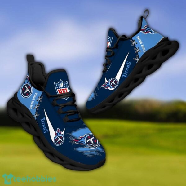 Tennessee Titans Personalized Name NFL Limited Max Soul Shoes Product Photo 4