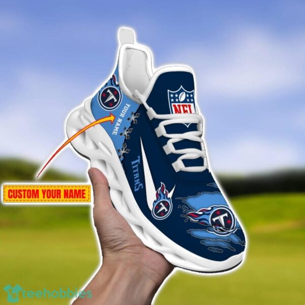 Tennessee Titans Personalized Name NFL Limited Max Soul Shoes Product Photo 1