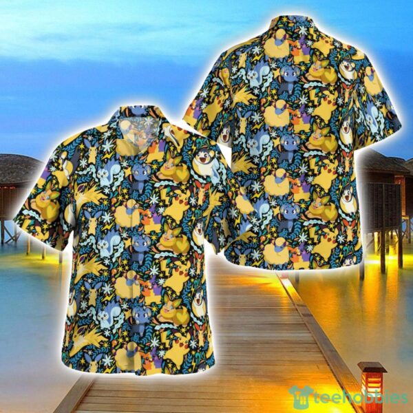 Tropical Electricity Pokemon Hawaiian Shirt 3D Printing Beach Shirt For Men And Women Product Photo 1