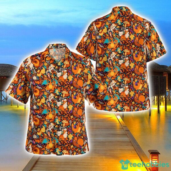 Tropical Fire Pokemon Hawaiian Shirt 3D Printing Beach Shirt For Men And Women Product Photo 1