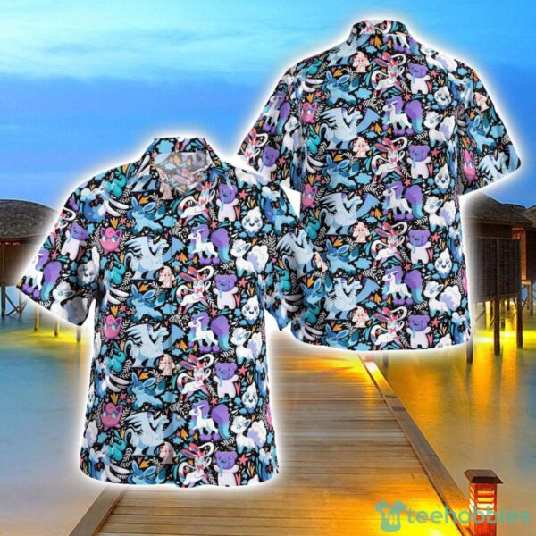 Tropical Ice Pokemon Hawaiian Shirt 3D Printing Beach Shirt For Men And Women Product Photo 1