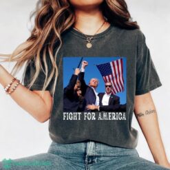 Trump Assassination T-Shirt, Donald Trump Shooting Fight For America Shirt Product Photo 3