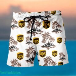 UPS Coconut Tree Pattern Beach Hawaiian Shirt And Shorts For Fans Product Photo 2