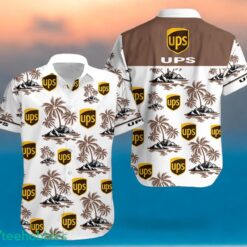 UPS Coconut Tree Pattern Beach Hawaiian Shirt And Shorts For Fans Product Photo 1