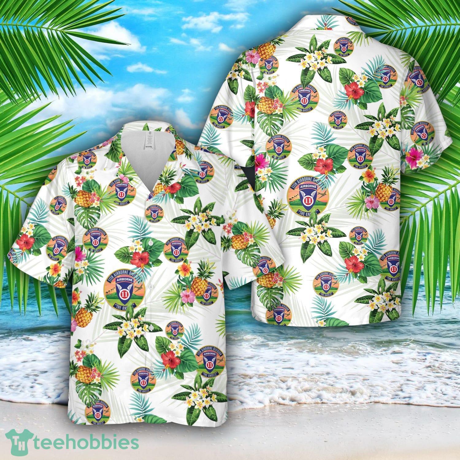 US Army 11th Airborne Division 3D Hawaiian Shirt Beach Shirt image US Army 11th Airborne Division 3D Hawaiian Shirt Beach Shirt Product Photo 1