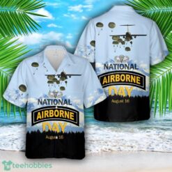 US Army National Airborne Day 3D Hawaiian Shirt Beach Shirt Product Photo 1