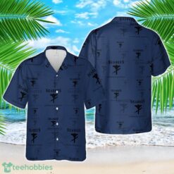 US Navy Seabee CE - Constructon Electrician Silhouette 3D Hawaiian Shirt Beach Shirt Product Photo 1
