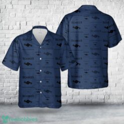 US Navy Seabee CM - Construction Mechanic Silhouette 3D Hawaiian Shirt Beach Shirt Product Photo 1