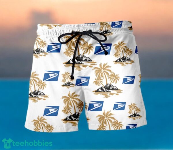 USPS Lover Hawaiian Shirt And Shorts For Men And Women Summer Vacation Shirt Product Photo 2