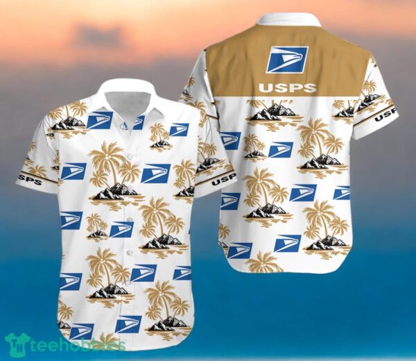 USPS Lover Hawaiian Shirt And Shorts For Men And Women Summer Vacation Shirt Product Photo 1