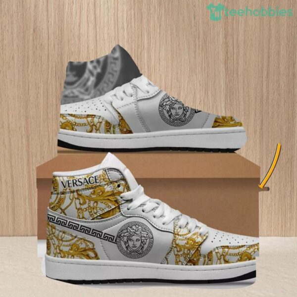 Versace x Nike Air Jordan 1 Sneaker - White Shoes For Fans Product Photo 1
