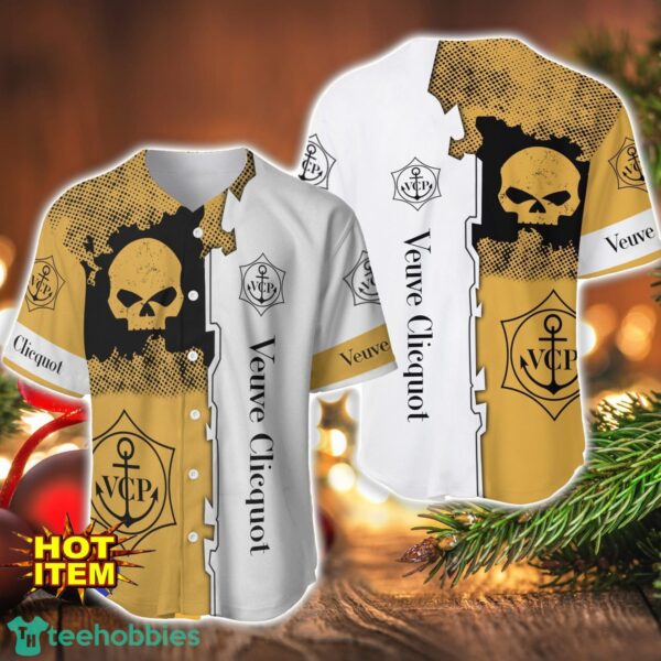 Veuve Clicquot Lover Gift Skull 3D Baseball Jersey Shirt For Men And Women Product Photo 1