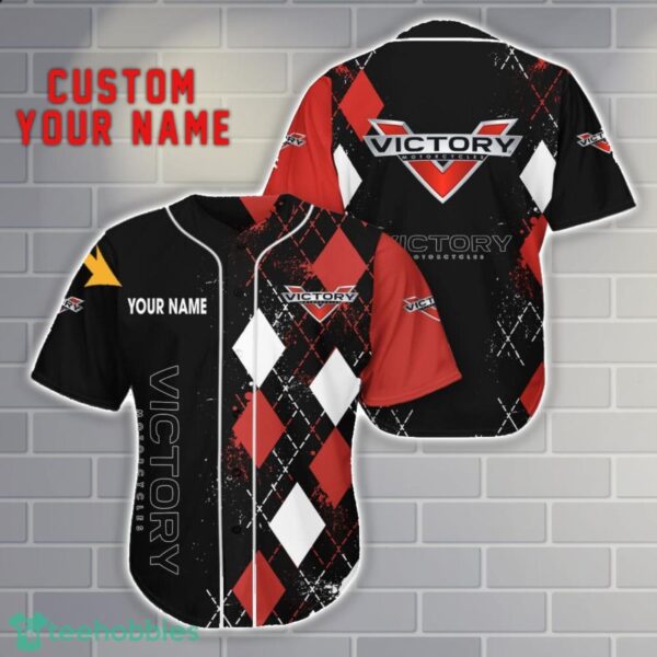 Victory Motorcycles Custom Name 3D Baseball Jersey Shirt Men Women Gift Product Photo 1