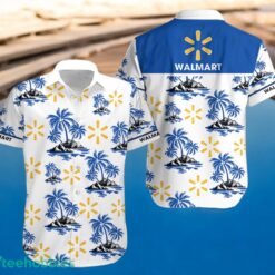 WALMART Blue Coconut Tree Pattern Beach Hawaiian Shirt And Shorts For Men And Women image WALMART Blue Coconut Tree Pattern Beach Hawaiian Shirt And Shorts For Men And Women Product Photo 2