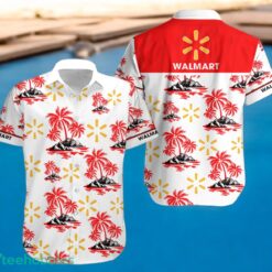WALMART Red Coconut Tree Pattern Beach Hawaiian Shirt And Shorts For Men And Women Product Photo 1