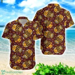 Washington Commanders Skull Combo Hawaiian Shirt And Shorts Product Photo 2