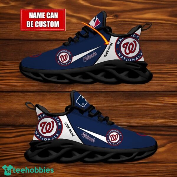 Washington Nationals Team Logo Personalized Name MLB Max Soul Shoes For Men Women Sport Gift Product Photo 2