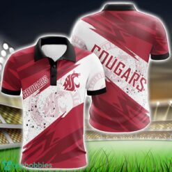 Washington State Cougars All Over Print 3D Polo Shirt Golf Lover Gift Product Photo 1