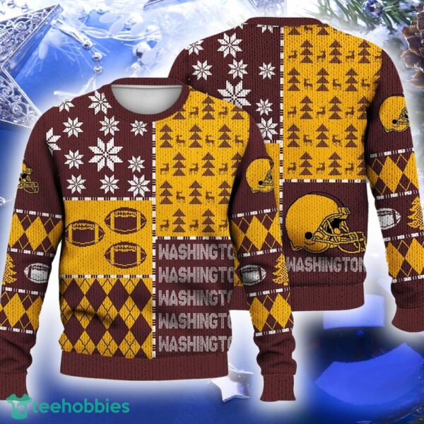 Washington Ugly Christmas Sweater Retro Football American Fans Gift For Men And Women - Washington Ugly Christmas Sweater Retro Football American Fans Gift For Men And Women