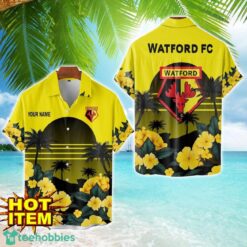 Watford Floral Flower 3D Hawaiian Shirt And Shorts Custom Name Product Photo 1