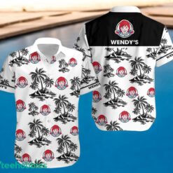 WENDY'S Black Coconut Tree Pattern Beach awaiian Shirt And Shorts For Men And Women Product Photo 2