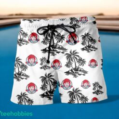 WENDY'S Black Coconut Tree Pattern Beach awaiian Shirt And Shorts For Men And Women Product Photo 1
