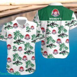 WENDY'S Green Coconut Tree Pattern Beach Hawaiian Shirt And Shorts For Men And Women Product Photo 1