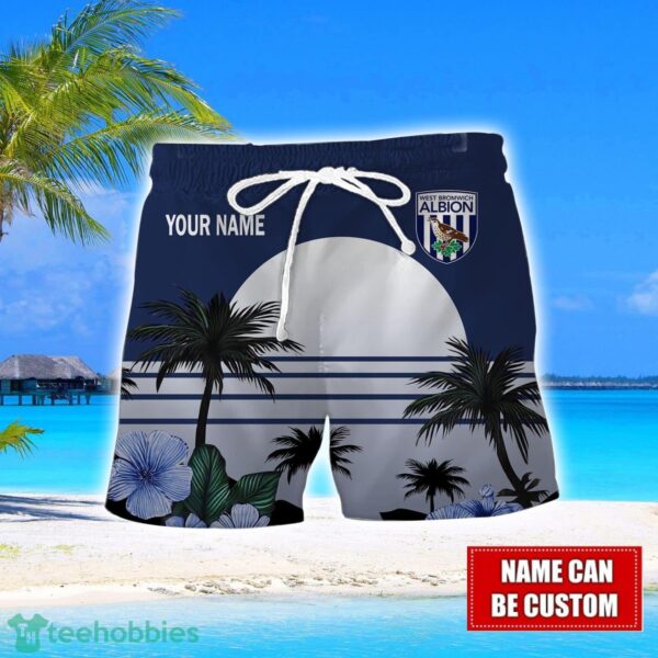 West Bromwich Albion F.C Floral Flower 3D Hawaiian Shirt And Shorts Custom Name Product Photo 2
