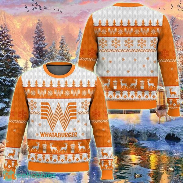 Whataburger Ugly Christmas Sweater 2024 Gift Holidays For Men And Women - Whataburger Ugly Christmas Sweater 2023 Gift Holidays For Men And Women