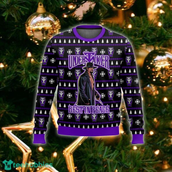 Wrestling Undertaker Rest In Peace Ugly Sweater Gift Christmas For Men And Women - Wrestling Undertaker Rest In Peace Ugly Sweater_2