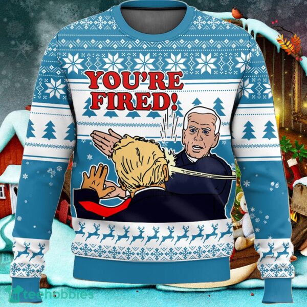 You’re Fired! Joe Biden slaps Donald Trump Ugly Sweater Christmas Gift For Men And Women Holidays - You’re Fired! Joe Biden slaps Donald Trump Ugly Sweater_ 7
