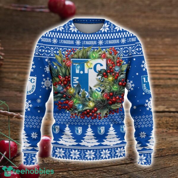 1. FC Magdeburg 3D Ugly Christmas Sweater Christmas Gift For Fans Men Women Christmas Sweater Product Photo 2